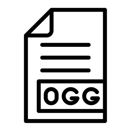OGG Vector Icon Design Illustrationのイラスト素材
