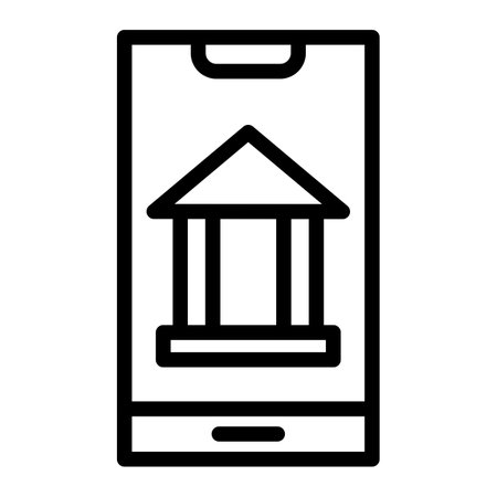 Mobile Banking Vector Icon Design Illustrationのイラスト素材