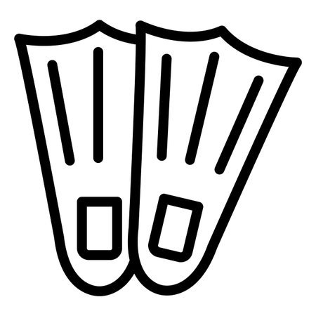 Fins Vector Icon Design Illustrationのイラスト素材