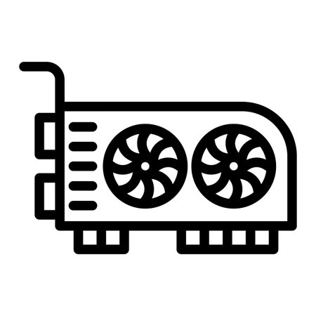 Video Card Vector Icon Design Illustration