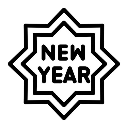 New Year Vector Icon Design Illustrationのイラスト素材
