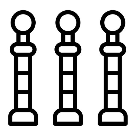 Bollards Vector Icon Design Illustrationのイラスト素材