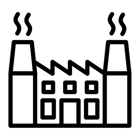 Nuclear plant Vector Icon Design Illustrationのイラスト素材