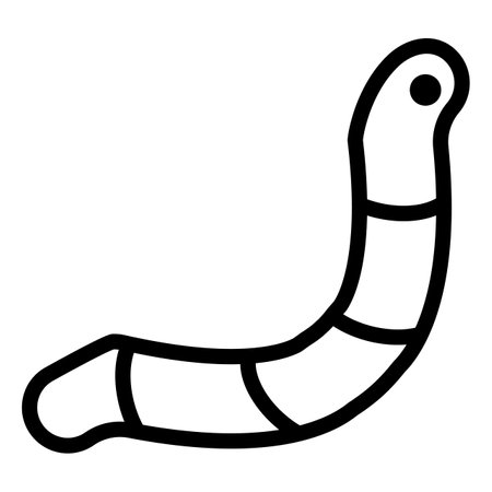 Worm Vector Icon Design Illustrationのイラスト素材