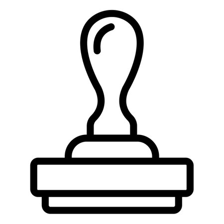 Rubber stamp Vector Icon Design Illustrationのイラスト素材