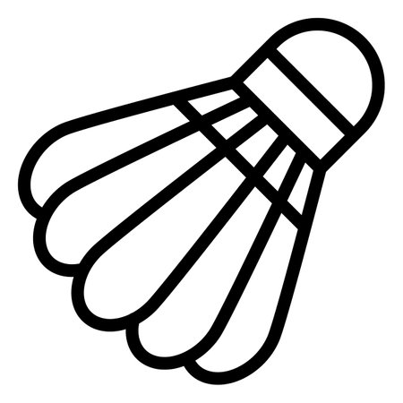 Shuttlecock Vector Icon Design Illustrationのイラスト素材