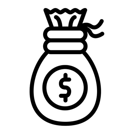 Money bag Vector Icon Design Illustrationのイラスト素材