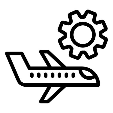 Plane maintenance Vector Icon Design Illustrationのイラスト素材