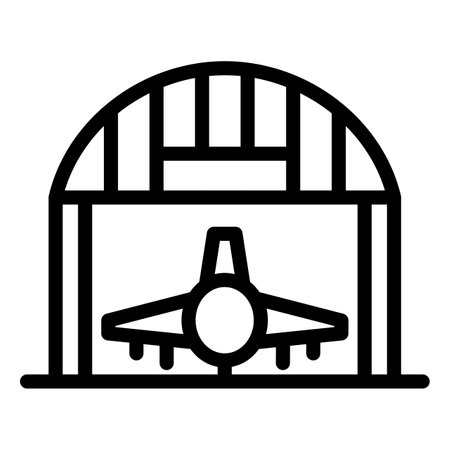 Hangar Vector Icon Design Illustrationのイラスト素材