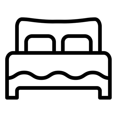 Bed Vector Icon Design Illustrationのイラスト素材