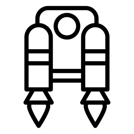Jetpack Vector Icon Design Illustrationのイラスト素材