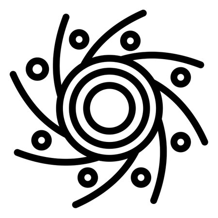 Black hole Vector Icon Design Illustrationのイラスト素材