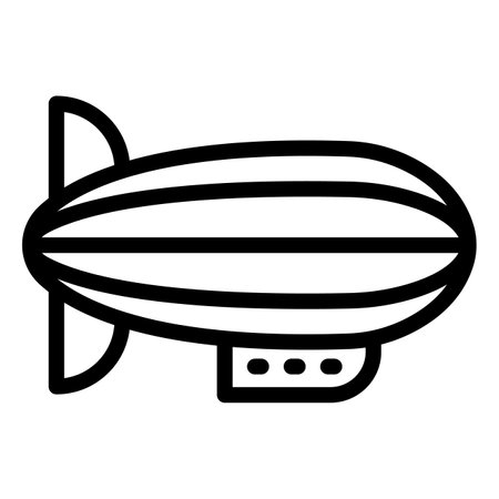 Blimp Vector Icon Design Illustrationのイラスト素材