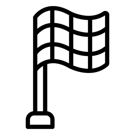 Checkered flag Vector Icon Design Illustrationのイラスト素材
