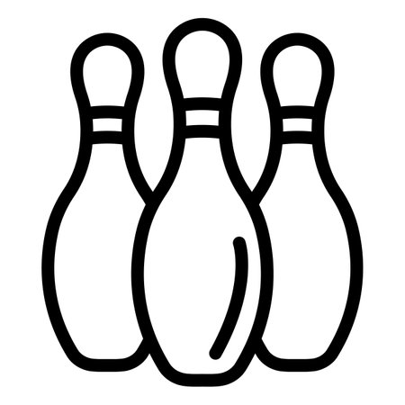 Bowling pins Vector Icon Design Illustrationのイラスト素材