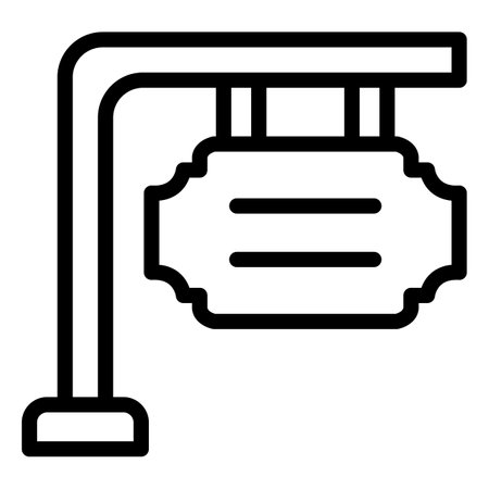 Signboard Vector Icon Design Illustrationのイラスト素材