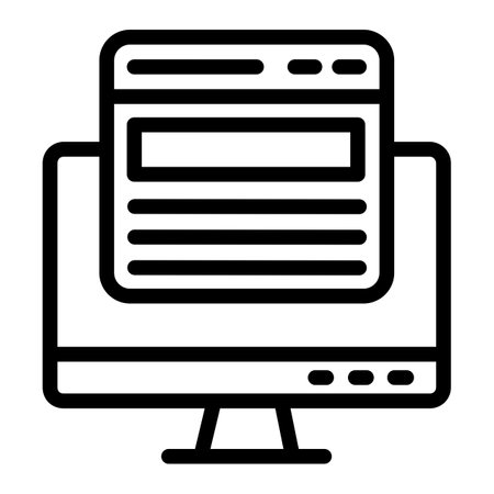 Web page Vector Icon Design Illustrationのイラスト素材