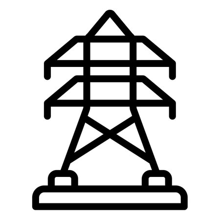 Electric tower Vector Icon Design Illustrationのイラスト素材