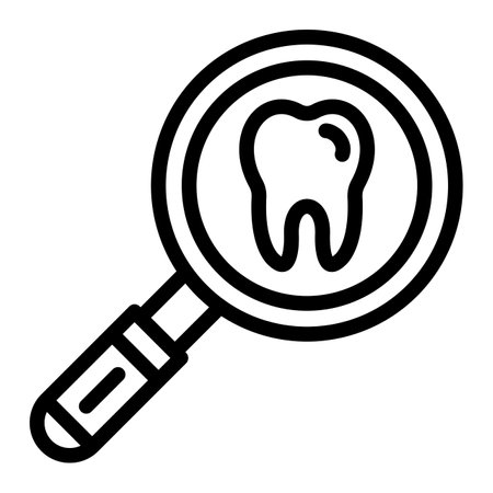 Search teeth Vector Icon Design Illustrationのイラスト素材