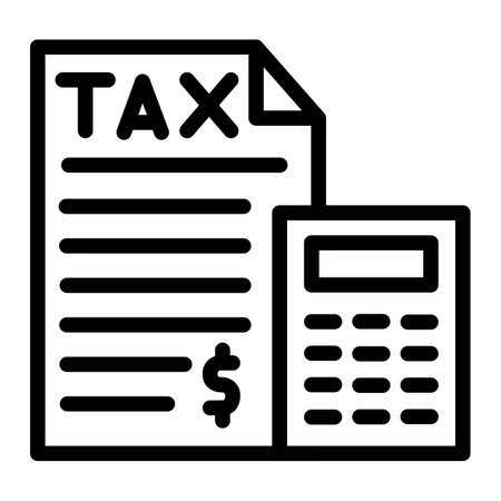 Tax Vector Icon Design Illustrationのイラスト素材