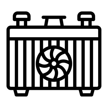 Car radiator Vector Icon Design Illustrationのイラスト素材