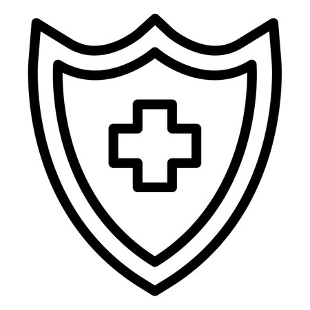 Shield Vector Icon Design Illustrationのイラスト素材
