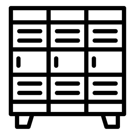 Locker Vector Icon Design Illustrationのイラスト素材