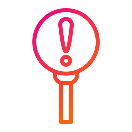 Warning Vector Icon Design Illustrationのイラスト素材
