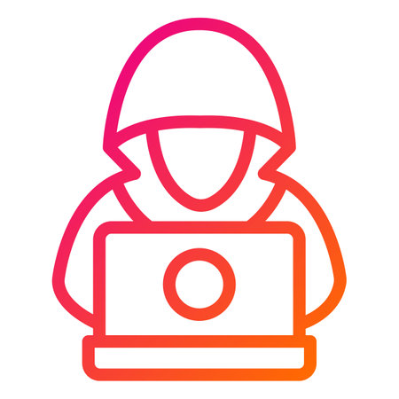 Hacker Vector Icon Design Illustrationのイラスト素材