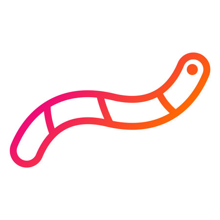 Worm Vector Icon Design Illustrationのイラスト素材