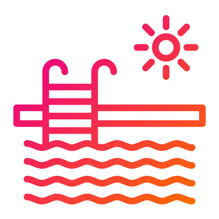 Swimming pool Vector Icon Design Illustrationのイラスト素材