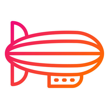 Blimp Vector Icon Design Illustrationのイラスト素材
