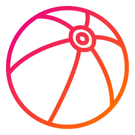 Beach ball Vector Icon Design Illustrationのイラスト素材
