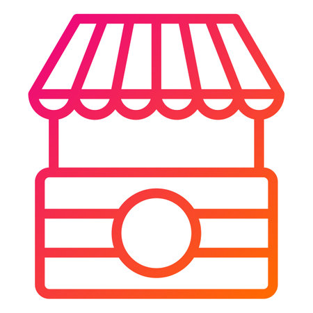 Food stand Vector Icon Design Illustrationのイラスト素材