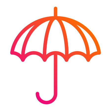 Umberella Vector Icon Design Illustrationのイラスト素材