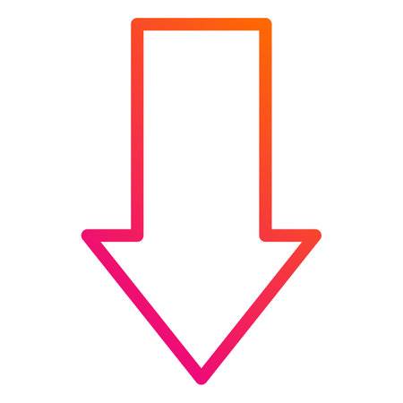 Down arrow Vector Icon Design Illustrationのイラスト素材
