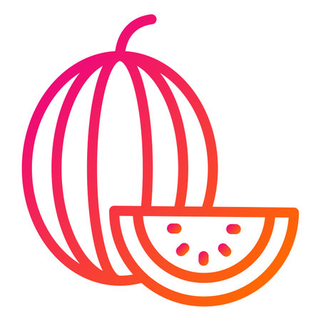 Watermelon Vector Icon Design Illustrationのイラスト素材