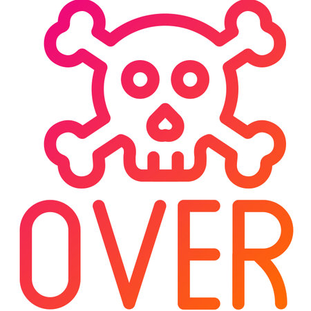 Game over Vector Icon Design Illustrationのイラスト素材