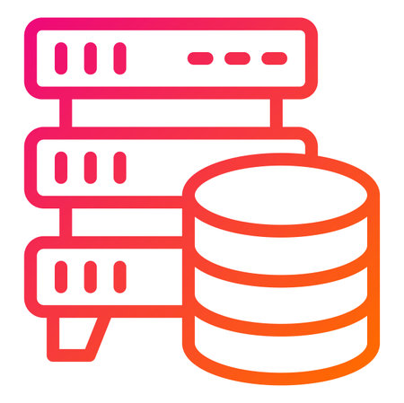 Database Storage Vector Icon Design Illustrationのイラスト素材