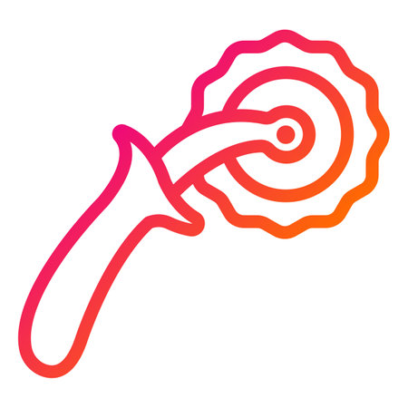 Pizza Cutter Vector Icon Design Illustrationのイラスト素材
