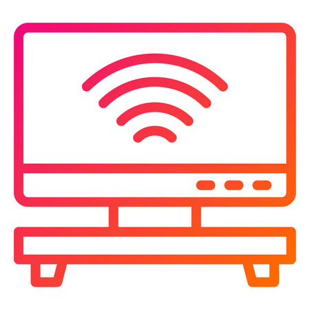 Smart TV Vector Icon Design Illustrationのイラスト素材