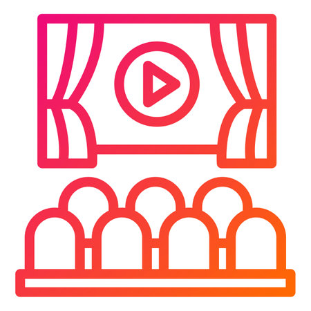 Cinema Vector Icon Design Illustrationのイラスト素材