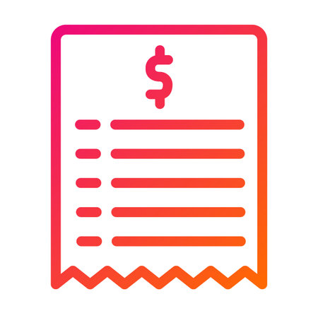 Bill Vector Icon Design Illustrationのイラスト素材