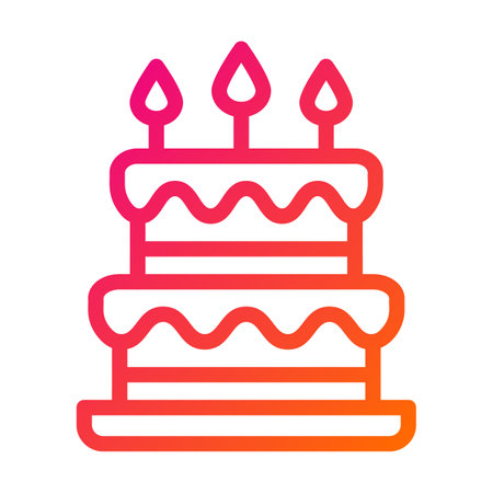 Cake Vector Icon Design Illustrationのイラスト素材