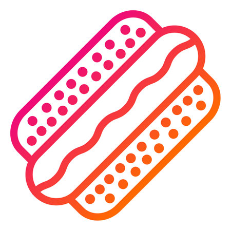 Hot Dog Vector Icon Design Illustrationのイラスト素材