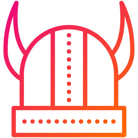 Viking helmet Vector Icon Design Illustrationのイラスト素材