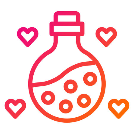 Love Potion Vector Icon Design Illustrationのイラスト素材