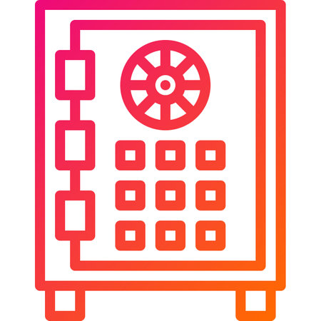 Safe Money Vector Icon Design Illustrationのイラスト素材