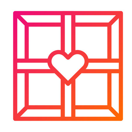 Chocolate Box Vector Icon Design Illustrationのイラスト素材