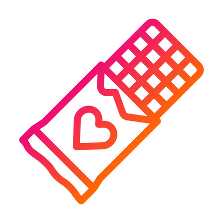 Chocolate Bar Vector Icon Design Illustrationのイラスト素材